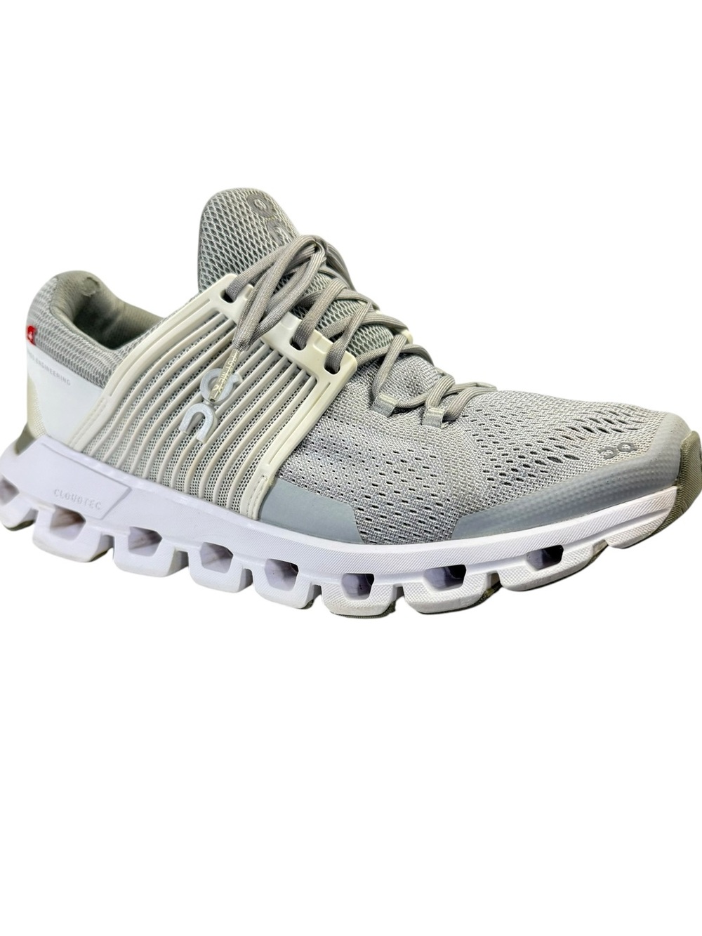 On Cloudswift Running Shoes Glacier White Gray Size 7.5 Athleisure Gym Trainer